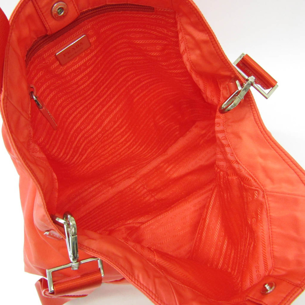 Prada VELA BR3851 Women's Nylon Handbag,Shoulder Bag Pink Orange - Picture 4 of 14